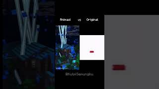 Animasi VS Original Ketika Hujan Tapi Ada Petir Saat Malam Hari animasi minecraft indonesia [upl. by Asnarepse249]