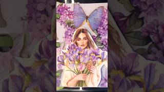 Lavender Theme 💜💐ASMR Journaling asmrsounds miniscrapbooking scrapbookingideas purple [upl. by Tseng]