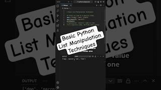 Basic Python List Manipulation Techniques [upl. by Anaujahs]