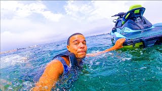 Jet Ski Mishap Falling Off amp Close Call with Coast Guard  The LaVigne Life [upl. by Arihas884]