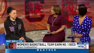 Coach Dawn Staley talks NCAA Tournament Women’s Team Earn No 1 Overall Seed [upl. by Shien]