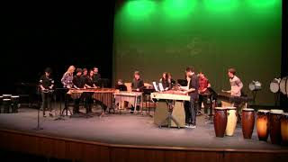 2017 Ashland High School Percussion quotYo Christmas Treequot [upl. by Edrahs]