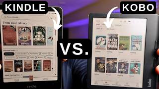 Amazon Kindle Colorsoft vs Kobo Libra Colour  Side by side compare [upl. by Ettevey]