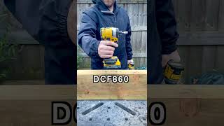 DCF860 VS DCF850 dewalt dewalttools headtohead [upl. by Ahsai392]