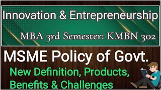 MSME msme definition msme Role msme kya hai msme schemes MSMED Act 2006 Indian economy MBA BBA [upl. by Platt]