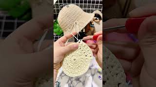 かぎ針編み帽子の編み方🎩뜨개질 모자 뜨개질 기법 Crocheted hat Crochet technique crochet 뜨개질 handmade かぎ針編み [upl. by Airlia436]