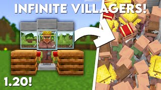 Minecraft EASY Infinite Villager Breeder in Bedrock 120 MCPEXboxPS4Nintendo SwitchWindows10 [upl. by Fennie]