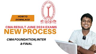 ICMAI Result Date New Update amp how to Download CMA Exam June 2024 Result Foundationinter amp Final [upl. by Anesusa]