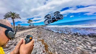 DJI Avata 2 Longrange Coastflight Gran Canaria playa del Ingles [upl. by Rockey529]