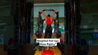 🚨The perfect Pullups with weights motivation upperbodyworkout calisthenics mobility back gym [upl. by Audette585]