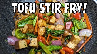 TOFU STIR FRY Recipe in 20 minutes With Mushrooms and Vegetables  Dinner or Lunch [upl. by Anees825]