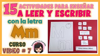 7 LETRA M CURSO COMO ENSEÑAR A LEER Y ESCRIBIR FÁCIL Y RÁPIDO [upl. by Vasquez]