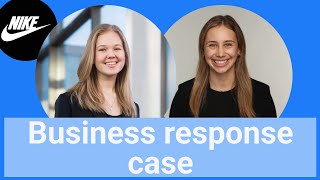 Business response case Nike’s reset w Bain and BCG Consultants [upl. by Brozak817]