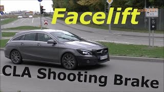 Mercedes Erlkönig Prototype CLA Shooting Brake 2016 Modelpflege Facelift X117 on the road SPY VIDEO [upl. by Yrrehc]