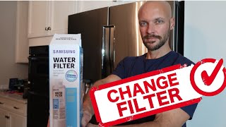 How to Change the Filter on the Samsung 4Door Flex Refrigerator [upl. by Maurie]