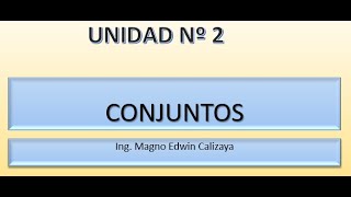 Clases de Estructuras Discretas Tema Conjuntos [upl. by Ecirtnahs]