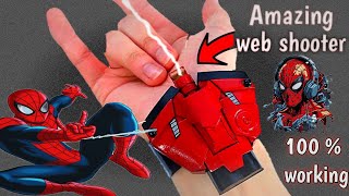 Amazing EASIEST SPIDER MAN WEB SHOOTER That SHOOTS EASY TO MAKE 104 [upl. by Bearce]