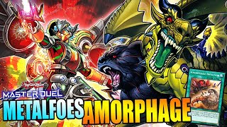 YuGiOh MASTER DUEL METALFOES AMORPHAGE  Go First Fast Win Quick Scoop Insane F2P Stun Deck [upl. by Ribaj621]