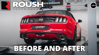 Roush Axle Back Exhaust  Ford Mustang GT Before amp After Sound [upl. by Myles36]