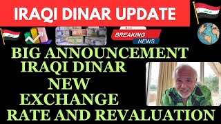 quotIRAQI DINAR NEW EXCHANGE RATE AND REVALUATIONquotiraqi dinar news today 2024iraqi dinar updateiqd [upl. by Jacintha]