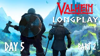 Valheim Relaxing Longplay 4K  Some farming No Commentary Part 2 [upl. by Eatnad8]