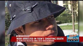 Man Arrested In Teens Shooting Death [upl. by Leuqcar]