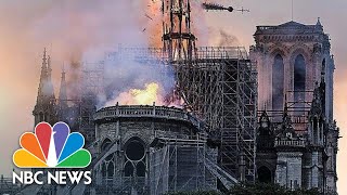 Watch Live Paris Notre Dame Cathedral Engulfed In Flames  NBC News [upl. by Dwinnell238]