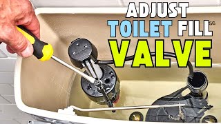 How to Adjust Fill Valve in Toilet ❓ Best Professional Step by Step Tutorial [upl. by Enasus]