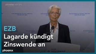 EZBChefin Lagarde zur Zinswende am 090622 [upl. by Krysta]