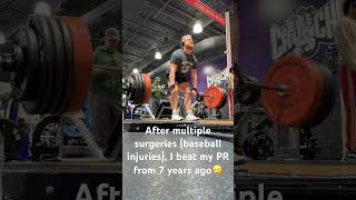 7 years later… 460lbs 1x1 deadlift fitness gym [upl. by Onder]