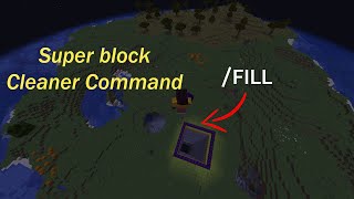 Empty the world with one command  How to use fill command [upl. by Leiso]