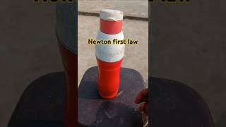 Newtons first law  Newton ke gati ka Pratham niyam shorts [upl. by Urbana136]