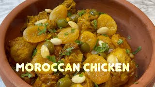 Very Unique  Moroccan Chicken  Almonds  Apricots [upl. by Oram]