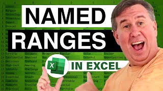 Excel  Using Excel Named Ranges to Simplify VLOOKUP to Another Worksheet  Episode 675 [upl. by Kallman]