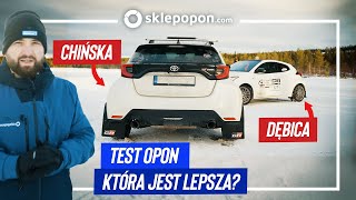 Dębica Frigo HP2 vs CHIŃSKA OPONA TEST NA ŚNIEGU budżetowych opon zimowych [upl. by Yarw]