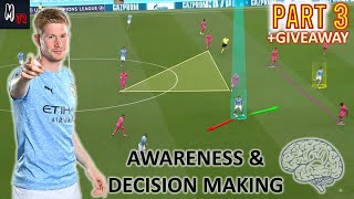 How To Improve Your Awareness amp Decision Making In Football Part 3 Giveaway [upl. by Lasley]