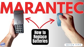 Quick Tips How to Replace Batteries in Marantec Garage Door Opener Remote amp Wireless Keypad [upl. by Drareg627]