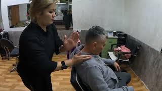 A Great Barber Massage  Relaxation From Hairline to Shoulders ASMR [upl. by Jahdol]