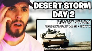 Brit Reacts to Desert Storm  The Ground War Day 2  Iraqi Counterattack  Animated [upl. by Nosnej]