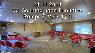 Gottesdienst der Gemeinde Biesdorf am 24112024 ab 0950 Uhr [upl. by Kenzie588]