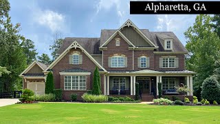 Home for Sale in Alpharetta GA  5 Bedrooms  4 full amp 2 half bathrooms  atlantarealestate [upl. by Ahsoek922]