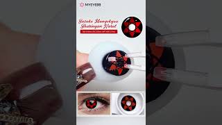 Sasuke Mangekyou Sharingan Narut Cosplay Contact Lenses Best For Halloween colorcontactlenses [upl. by Aneeres94]