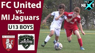 FC United vs Michigan Jaguars  U13 MLS Next Game Highlights Sept 24 2022 [upl. by Irret]