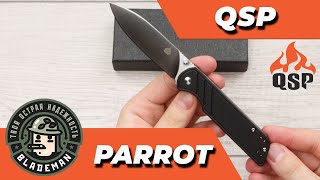 Нож QSP Parrot D2 G10 Black [upl. by Laet736]