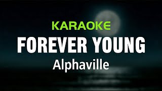 FOREVER YOUNG  Alphaville  Karaoke [upl. by Thornburg]