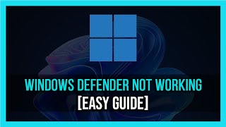 How To Fix Windows Security Service amp Defender Not Working  2024 [upl. by Stearne]