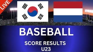 대한민국 U23 vs 네덜란드 U23 야구 라이브스코어 결과2024 [upl. by Enala]