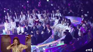 181201 BTS WANNA ONE BLACKPINK Loco GFRIEND MOMOLAND BOL4 reaction to GIDLE performance [upl. by Ittam]