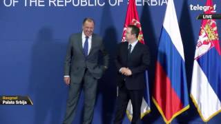 DAČIĆ I LAVROV Obraćanje javnosti srpskog i ruskog šefa diplomatije [upl. by Castillo679]