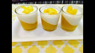 How To Make Mango Panna CottaMango Pudding Recipe [upl. by Ahsead]